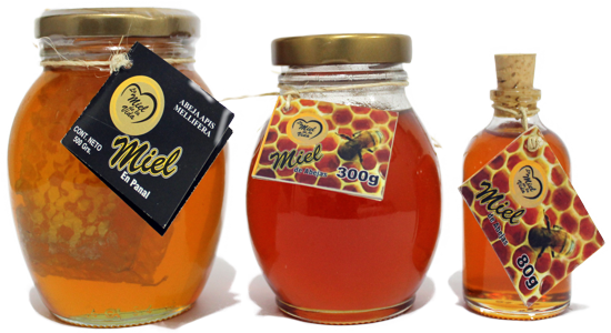 Miel De Abejas - Frascos De Miel De Abeja (550x300), Png Download
