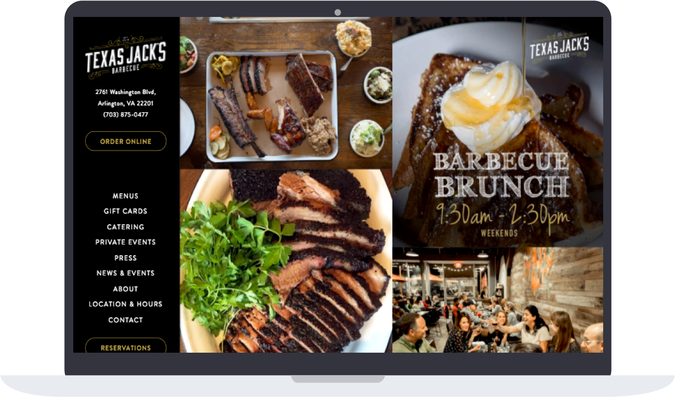 Texas Jacks Online Ordering - Texas Jacks Barbecue (1366x820), Png Download