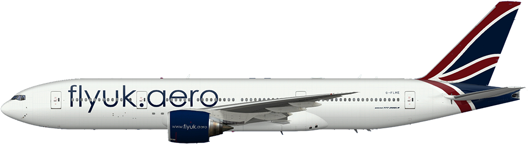Boeing 777-200lr - Boeing 747-400 (1100x280), Png Download