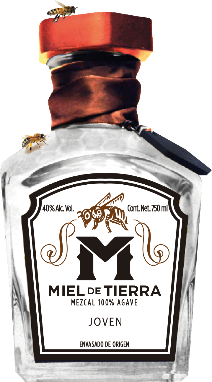 Miel De Tierra - Mezcal Miel De Tierra (751x1330), Png Download