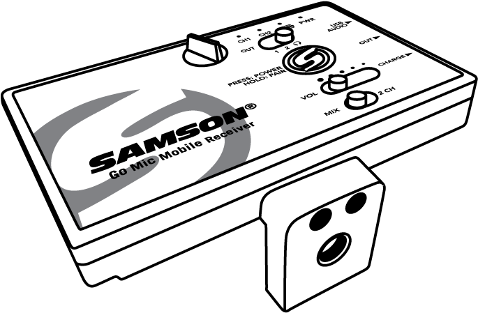 Tripod-arm - Samson Go Mic Mobile (727x493), Png Download