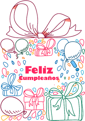 Tarjetas De Cumpleaños - Tag Feliz Cumpleaños (400x415), Png Download