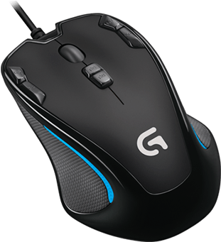 Logitech G300 Casual Fps Small Gaming Mouse - Logitech G300s (521x342), Png Download