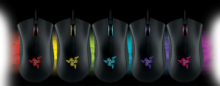 Razer Deathadder Chroma - Mouse Razer Blackwidow Chroma (909x359), Png Download