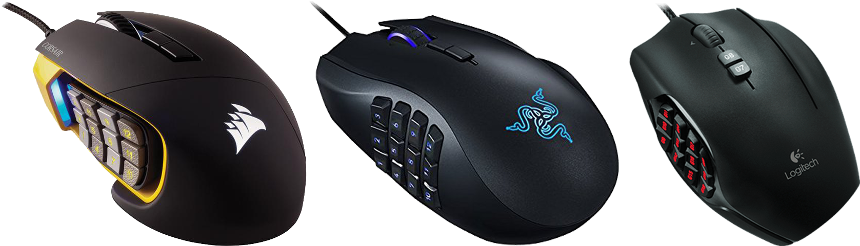 There Are Many Options To Chose From For A Standard - Corsair Scimitar Gaming Mouse Yellow (1750x480), Png Download