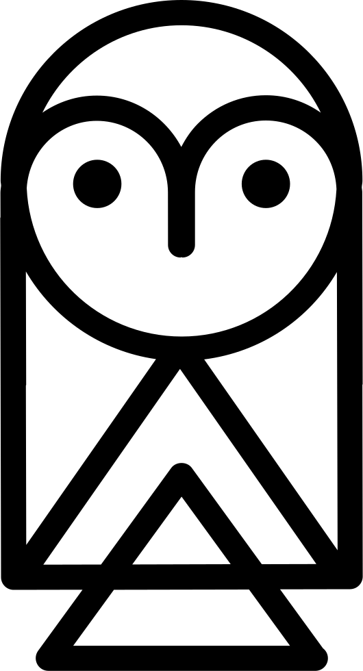 Owl Cartoon Outline - Tirana International Film Festival (530x980), Png Download