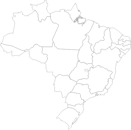 Mapa Do Brasil - Mapa Brasil Contorno Png (457x455), Png Download
