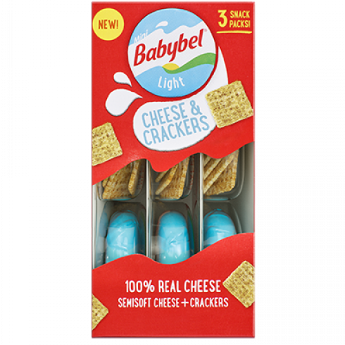 Download Babybel Cheese And Crackers Calories Full Size PNG Image