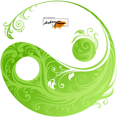 Green Yin Yang Logo Vert Nature Png Images Png Images - Yin And Yang (400x400), Png Download