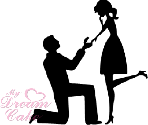 Proposal Silhouette (600x408), Png Download