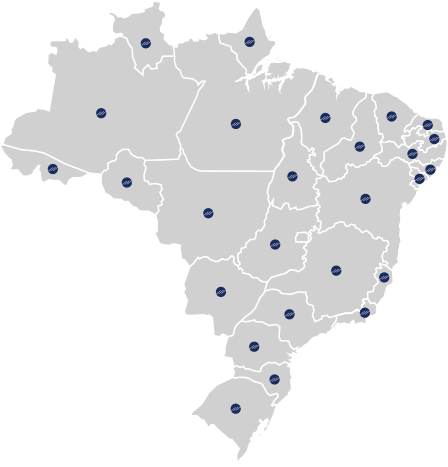 Mapa-brasil - Mapa Do Brasil Cinza (448x467), Png Download