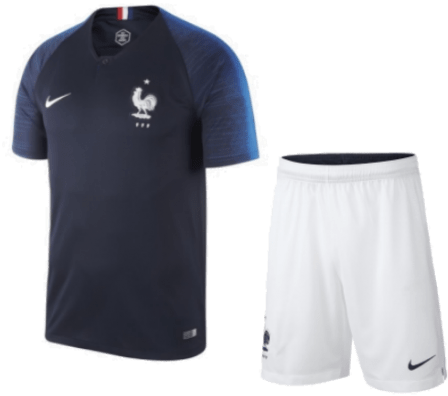 2018 France World Cup Home Football Kit - French Uniform World Cup (500x500), Png Download