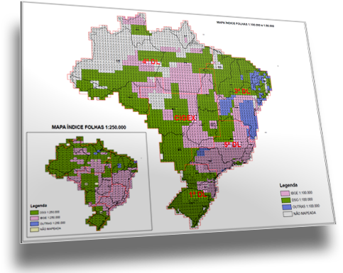 Mapa Indice Do Brasil (498x399), Png Download