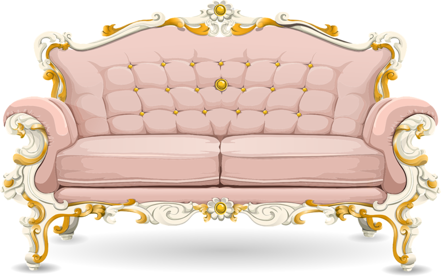 Fancy Couch Png (900x563), Png Download