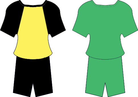 Vanuatu Football Kit - Green Yellow Football Kits Png (484x342), Png Download