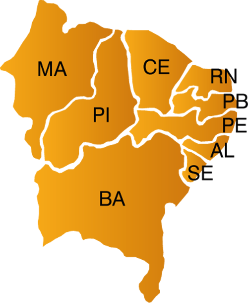 Northeast Region, Brazil (500x609), Png Download