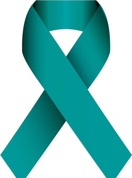Know Your Risk For Ovarian Cancer - Sexual Assault Ribbon (612x675), Png Download