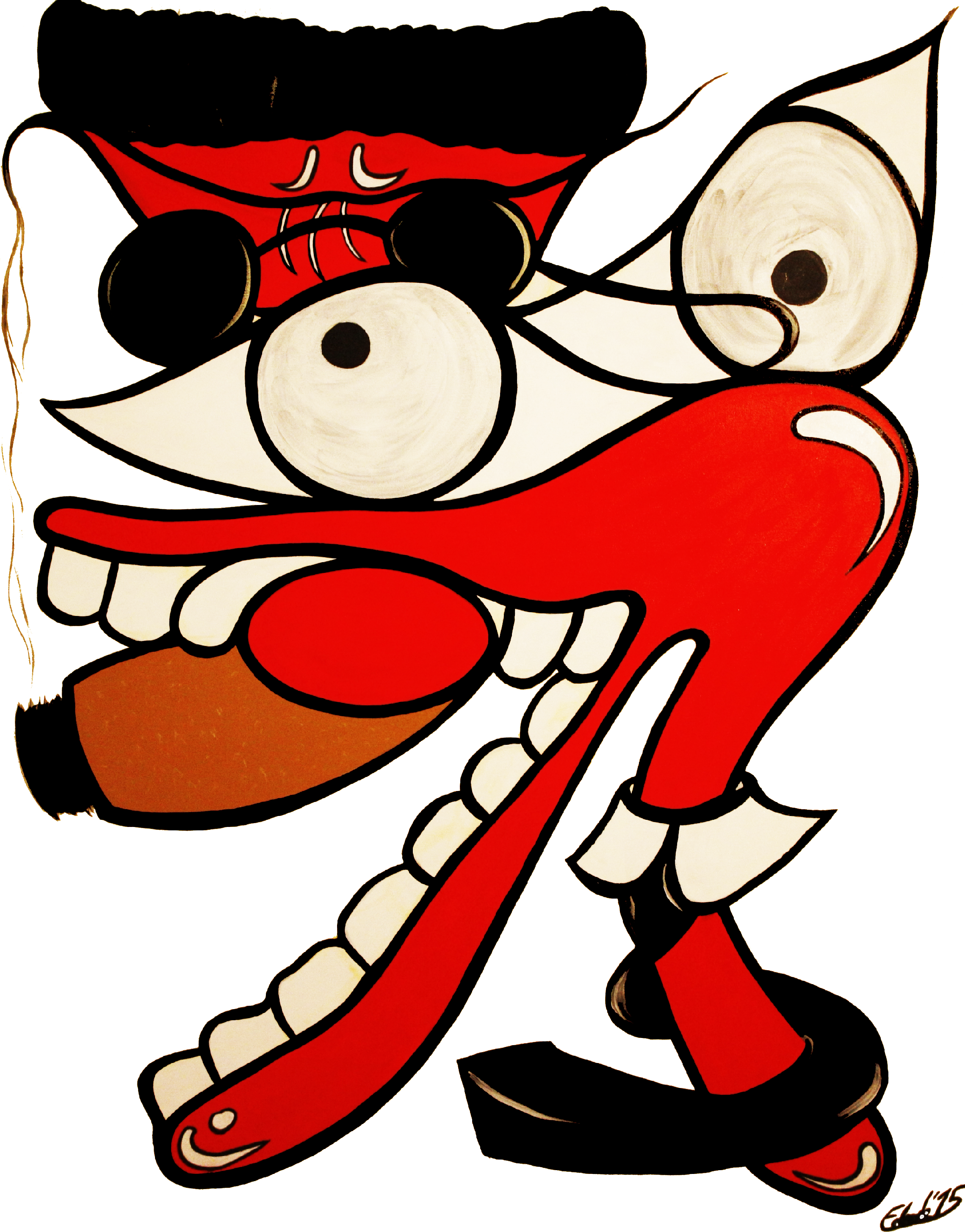 Eduardo Roncero, Curvismo, Personajes Celebres, Eduardo - Cartoon (2279x2908), Png Download