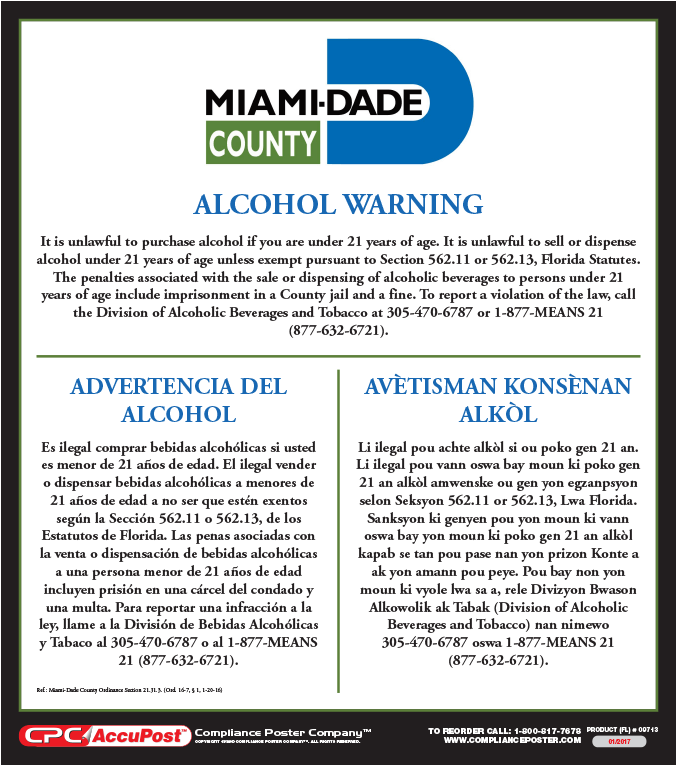 Name09713 - Miami Dade County (675x1000), Png Download