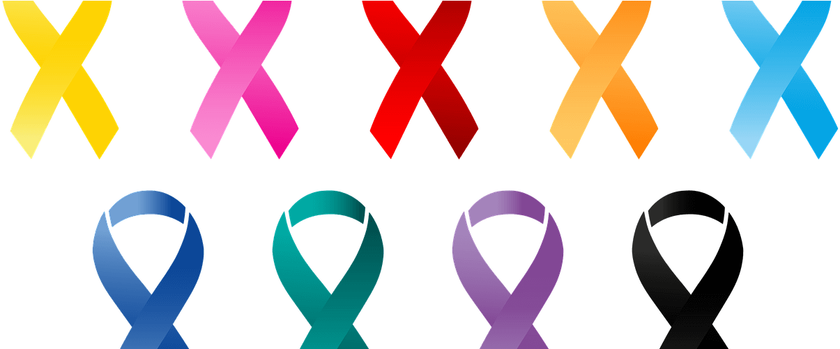 Cancer Awareness Ribbons Png (1280x500), Png Download