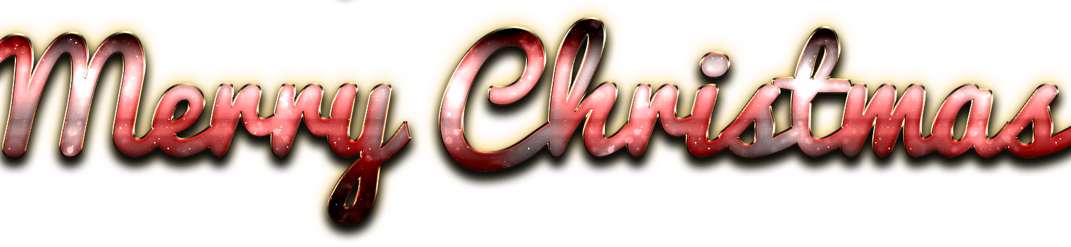 Merry Christmas Word Art Png Clipart - Art (1521x351), Png Download