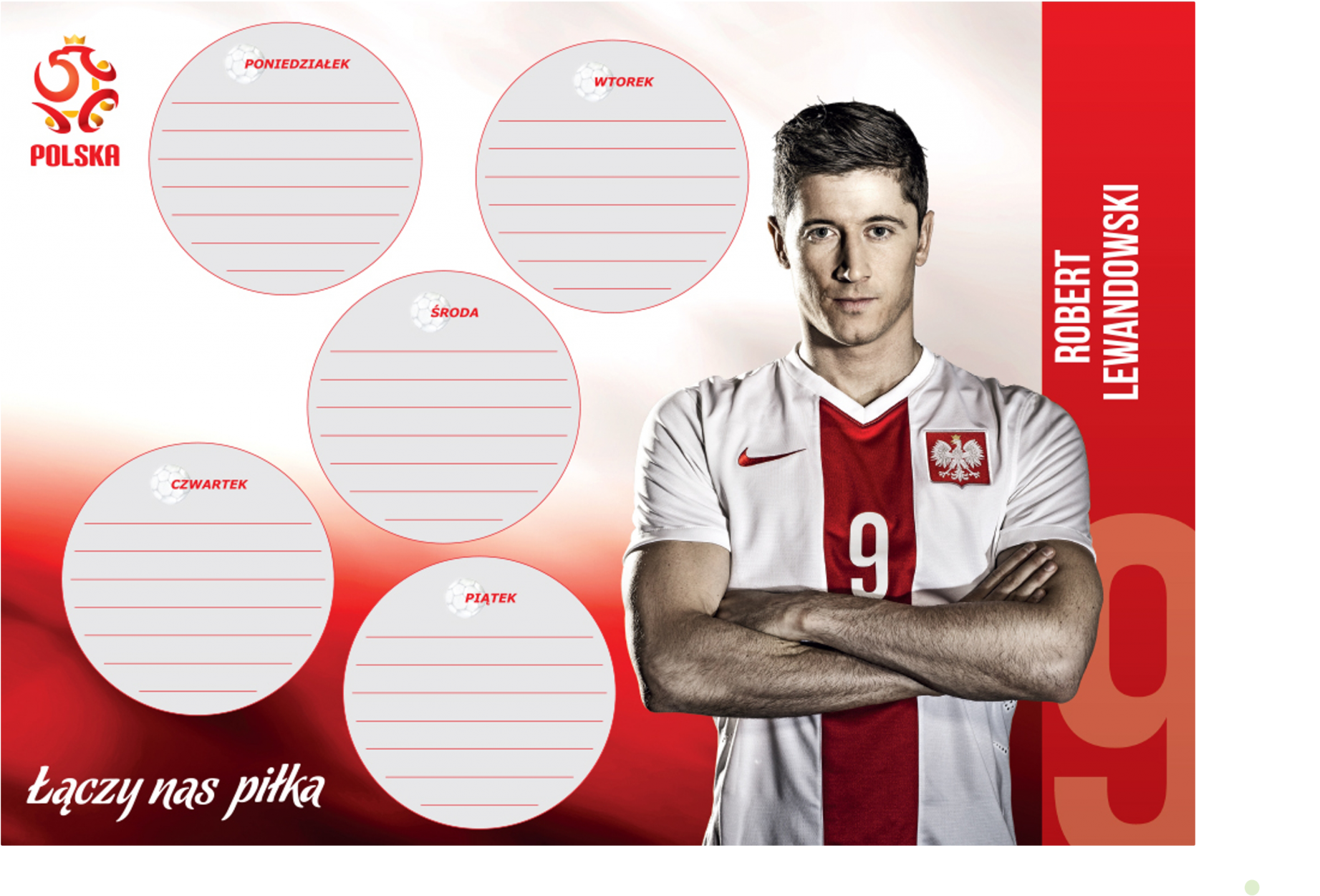 Lesson Plan "robert Lewandowski" Red - Plan Lekcji Z Lewandowskim (2128x1416), Png Download