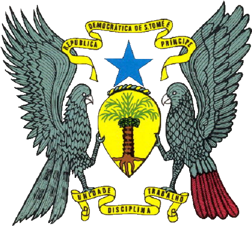 Coat Of Arms Of São Tomé And Príncipe - Sao Tome And Principe Symbol (529x465), Png Download