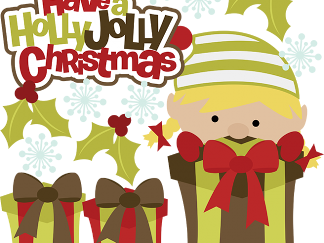 Merry Christmas Clipart Holly Jolly Christmas - Holly Jolly Christmas (640x480), Png Download