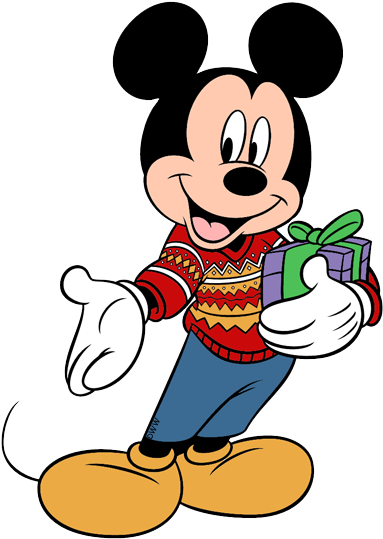 Download Merry Christmas Christmas Clipart Minnie Mouse Silhouette Mickey Mouse Wearing A Sweater Full Size Png Image Pngkit