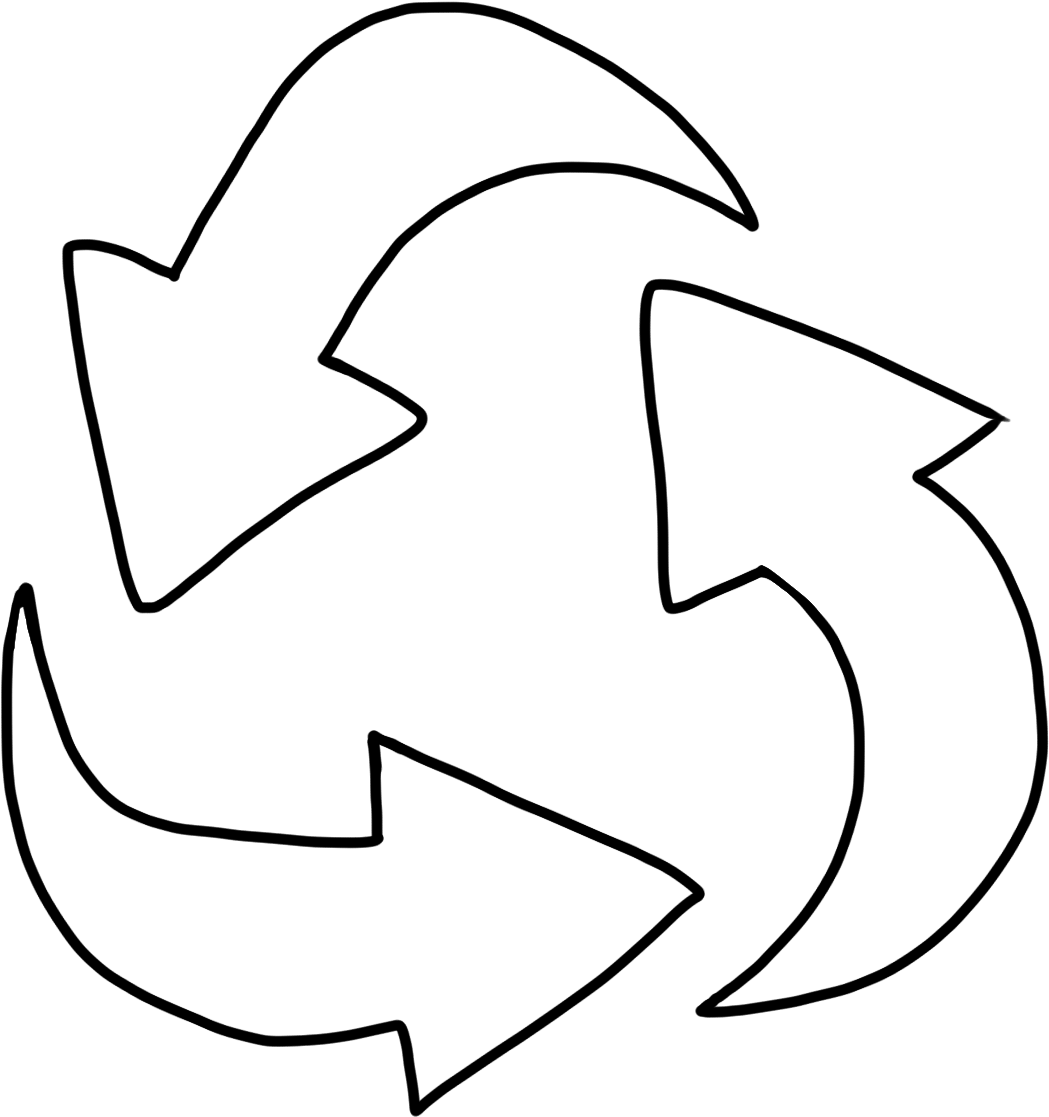Recycle Symbol - Recycling Symbol (1182x1239), Png Download