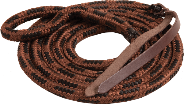 Cowboy Eye Slide Lead Rope 5/8"" X 9' No - Mustang Cowboy Poly Eye Slide Lead Rope - 6008 (600x343), Png Download