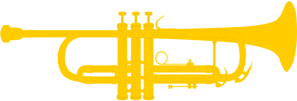 Trumpet Asset - Trumpet Silhouette Png (960x480), Png Download