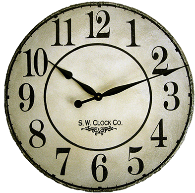 Relógios Em Png - Big Kitchen Wall Clock (400x393), Png Download