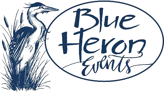 Blue Heron Events Greencastle, Pa Blue Logo - Blue Heron Events From Scratch Catering& Event (599x463), Png Download