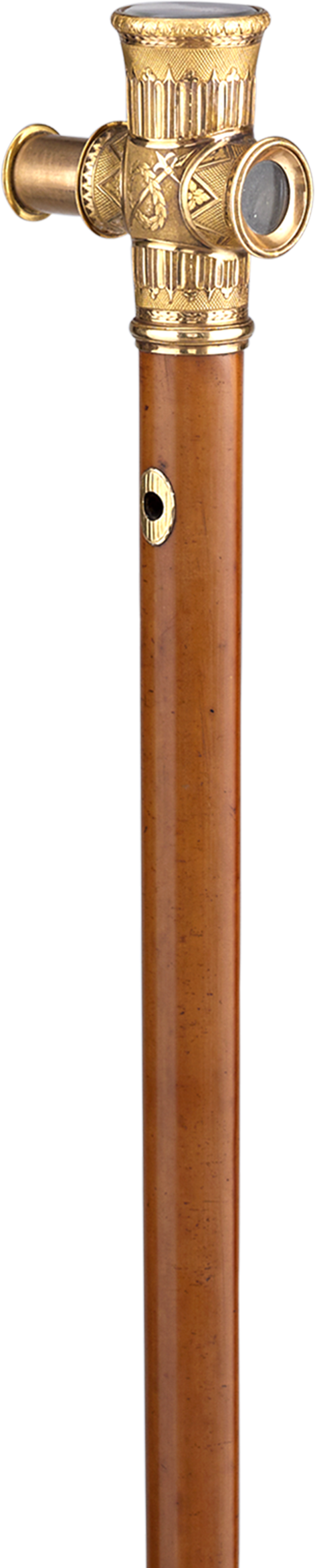 French Gold Monocular Cane - Sword (2000x2500), Png Download