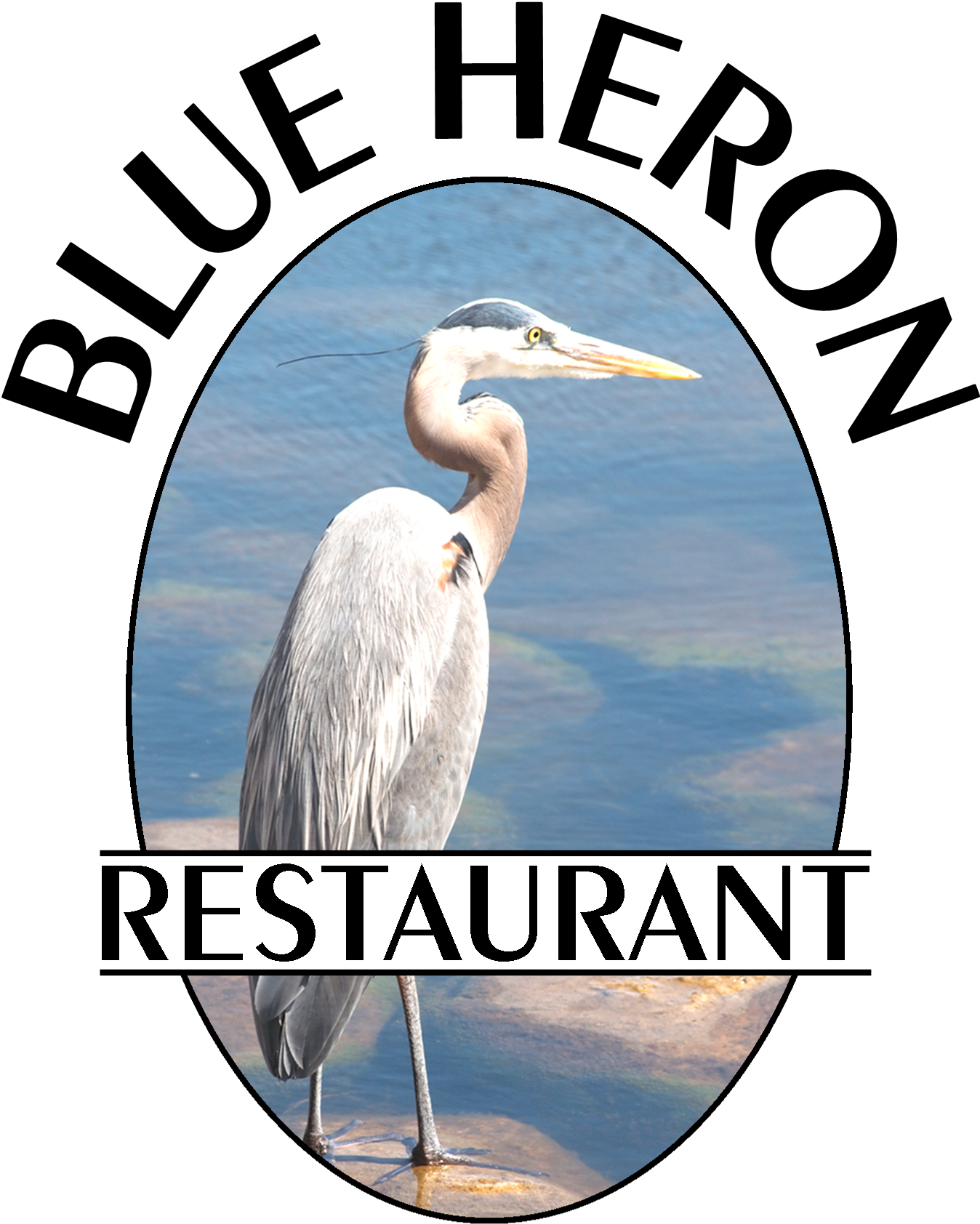Welcome To The Blue Heron Restaurant - Great Blue Heron (1537x1688), Png Download
