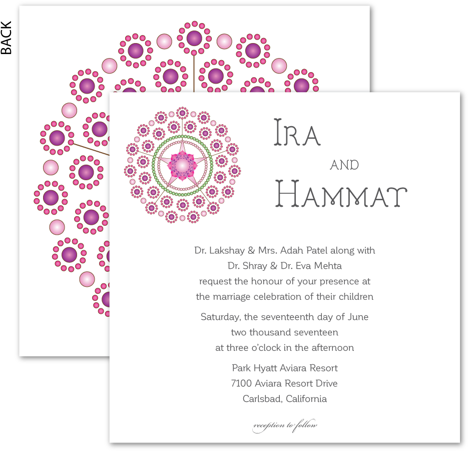 Invite Mandala 1 - Circle (1000x1333), Png Download