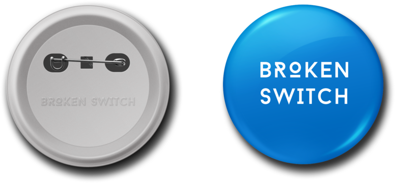 Pin Button Badge Mock Up (1000x727), Png Download