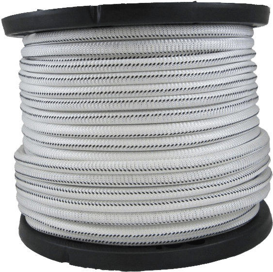 1/2″ Bungee Shock Cord White With Black Tracer - Bungee Cord (800x800), Png Download