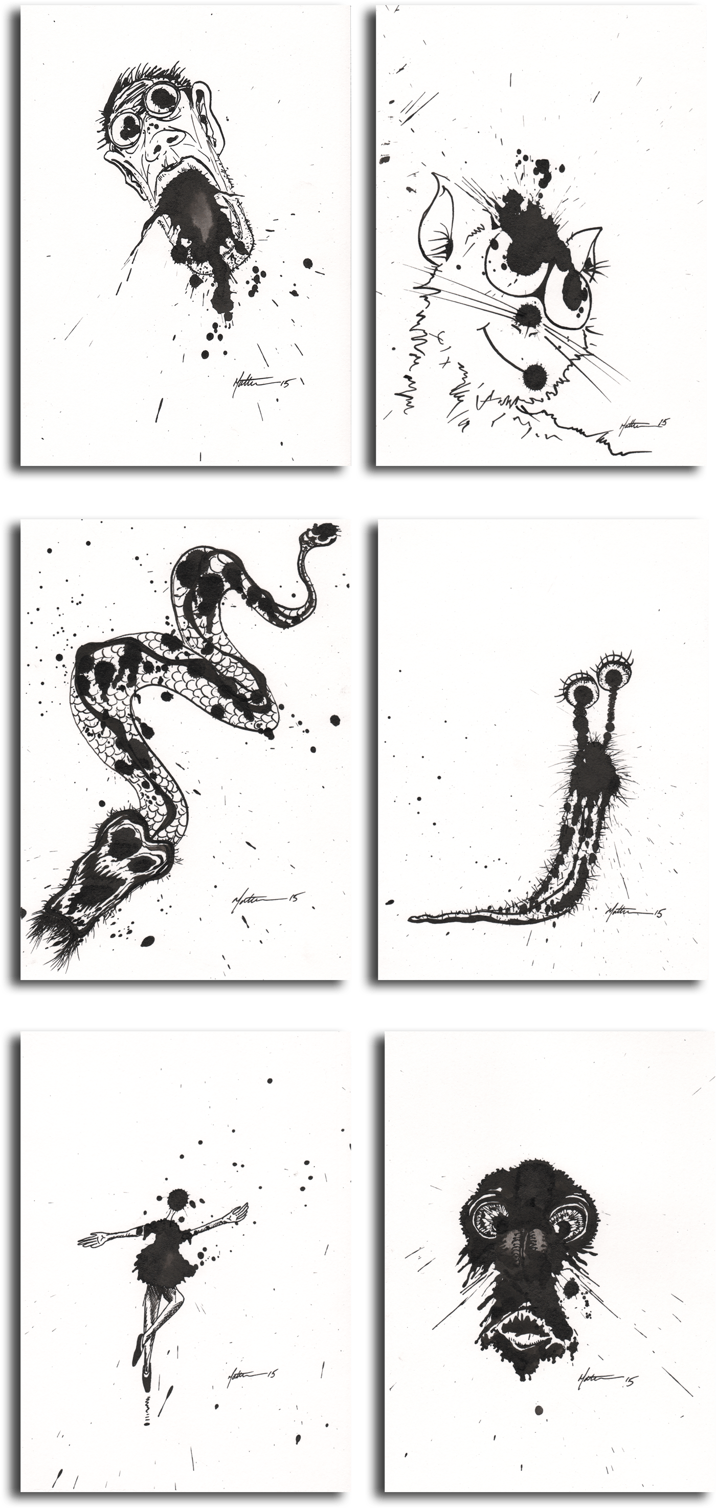 Sample Pages Ink Sketches (1469x3204), Png Download