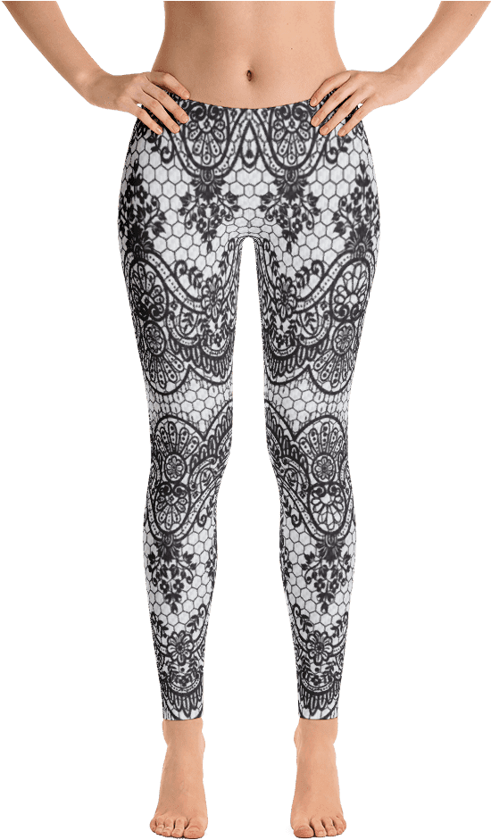 Classic Leggings - Leg Lamp-red Christmas Pattern Leggings-gifts For Her-gifts (1000x1000), Png Download