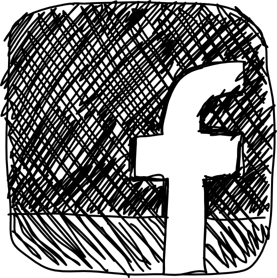 Facebook Sketch - Facebook Logo Sketch Png (554x557), Png Download