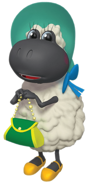 Bananas In Pyjamas Dolly The Sheep - Bananas In Pyjamas Camembert (372x720), Png Download