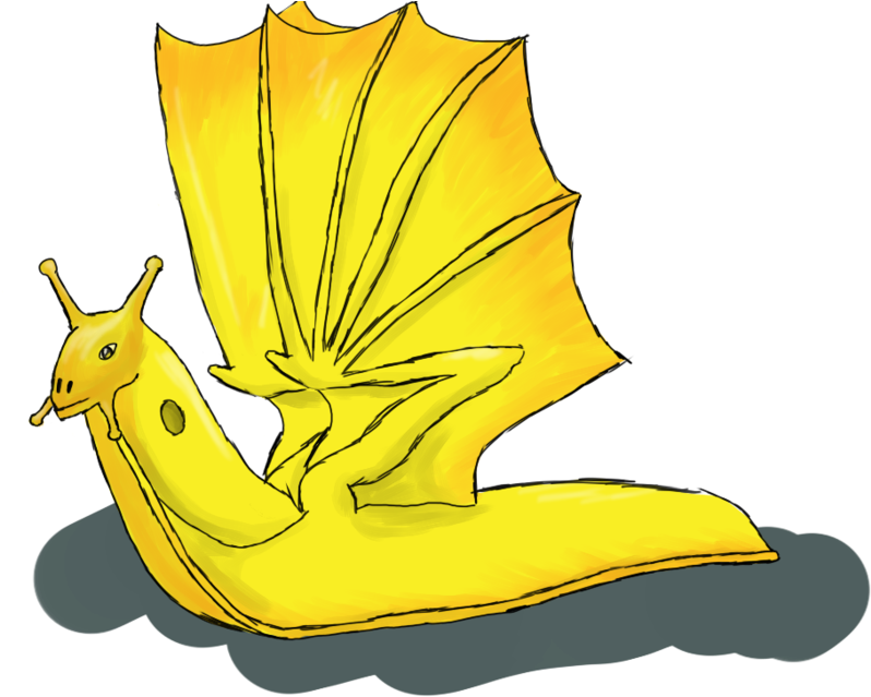 Banana Slug Dragon By Defy (900x675), Png Download