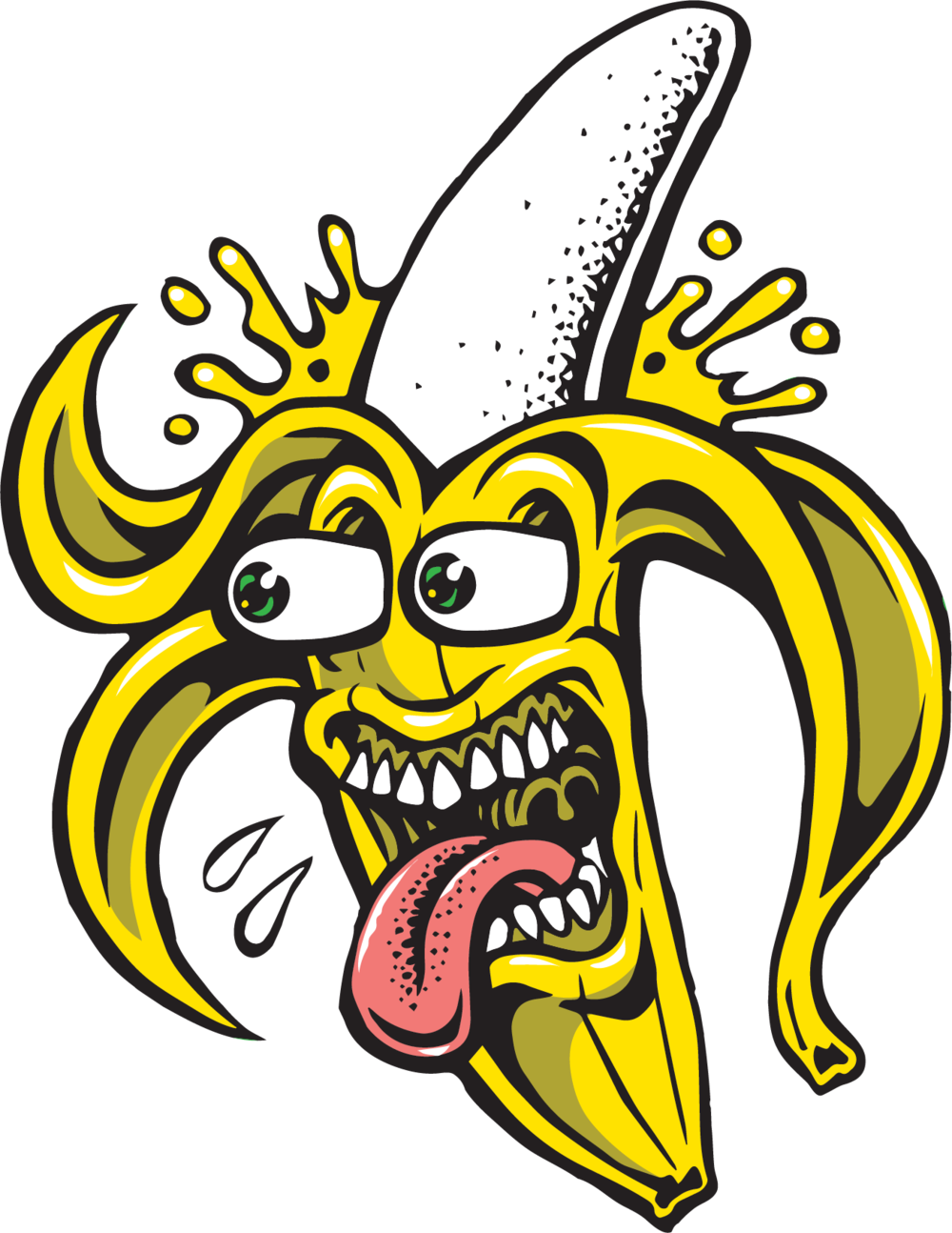 Banana Cartoon Png (1000x1294), Png Download