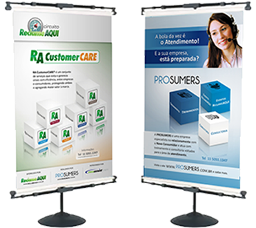 Os Banners E Faixas São Materiais Publicitários De - Banner 80x120cm (432x576), Png Download