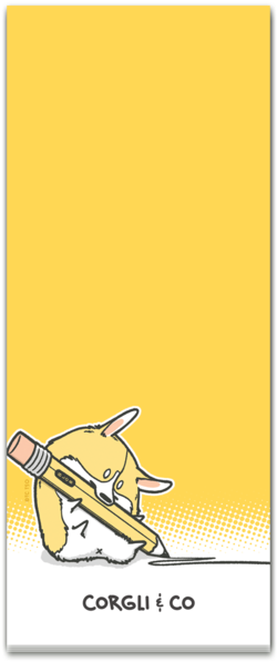 Corgli Pencil Notepad - Cartoon (620x620), Png Download