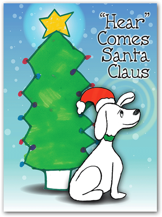Dog In A Santa Hat - Santa Claus (800x800), Png Download