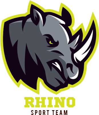 Rhino Logo Png, Badak Logo Png - Rhino And Tiger Animated (540x450), Png Download