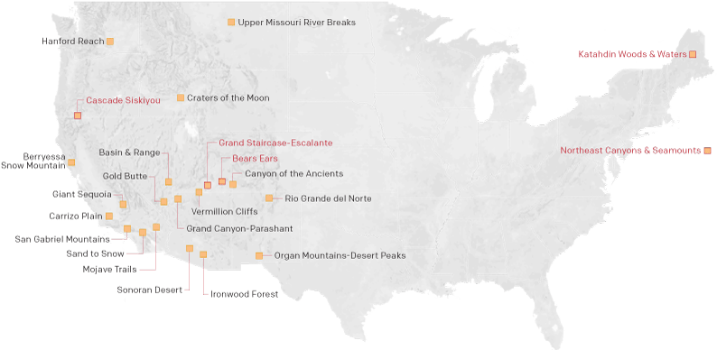 National Monuments At Risk - Us State Map Transparent Background (800x387), Png Download